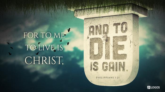 Philippians 1:21 (ESV) - Philippians 1:21 ESV - For to me to live is… |  Biblia