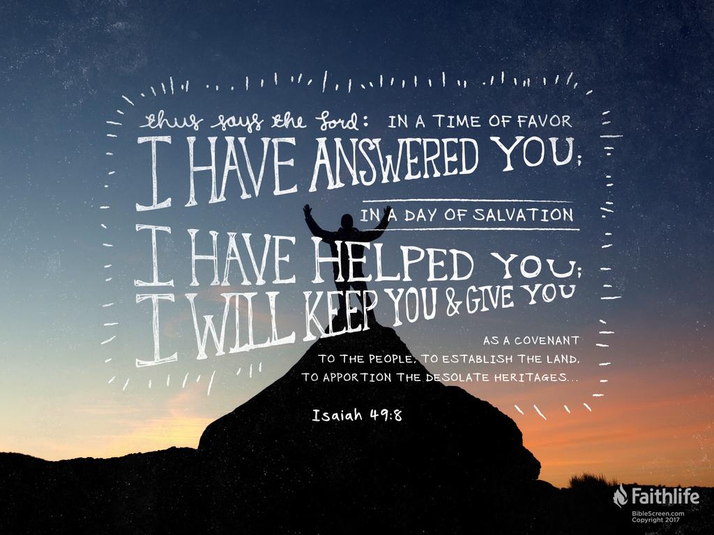 Image result for Isaiah 49:7-8 KJV
