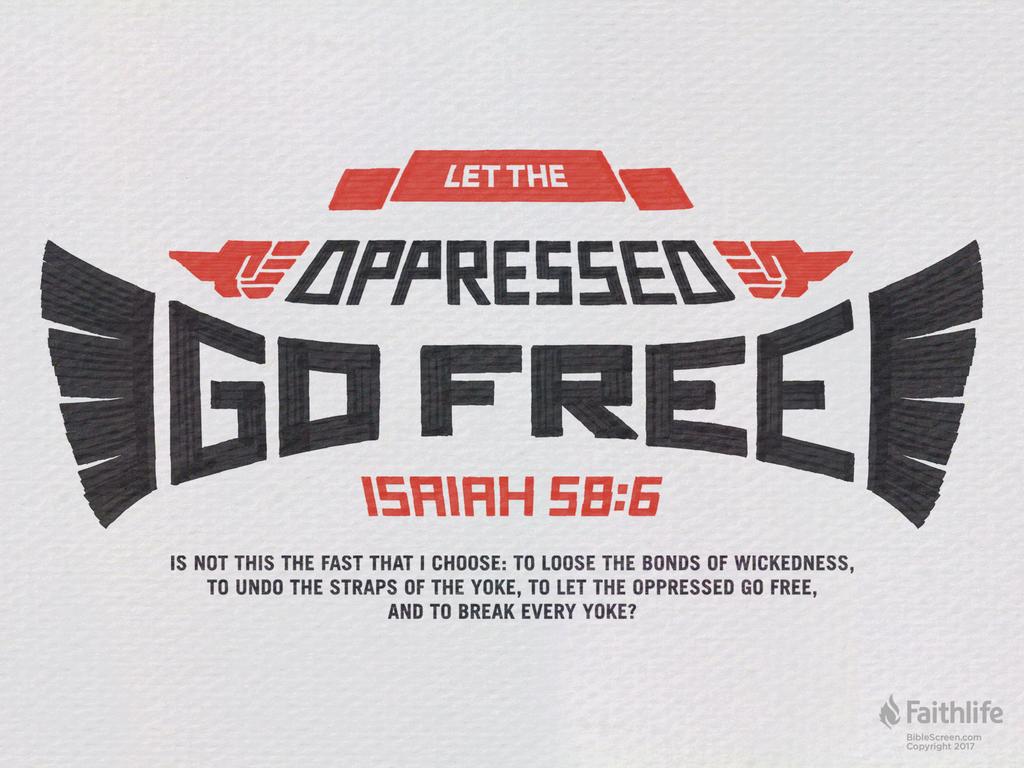 Isaiah 58:6–7 Nasb95 - “Is This Not The Fast… | Biblia