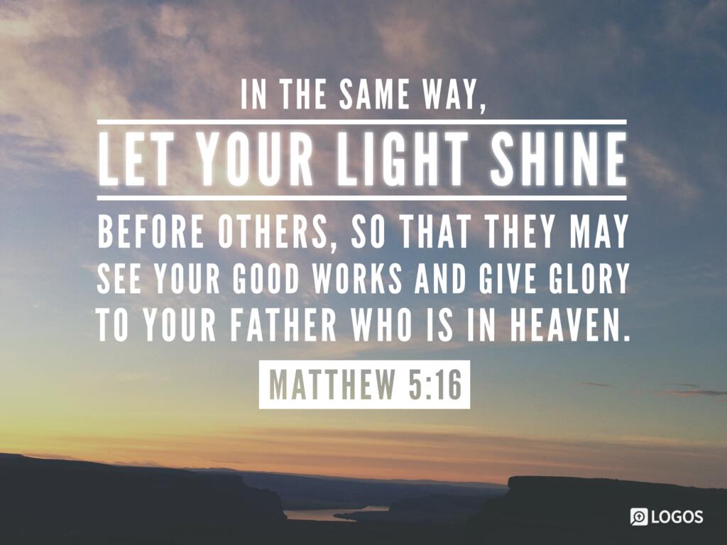 Image result for shine your light scripture