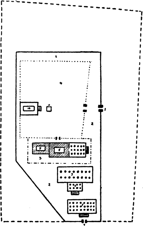 Situations und Anlageplan der Bauten Salomos
