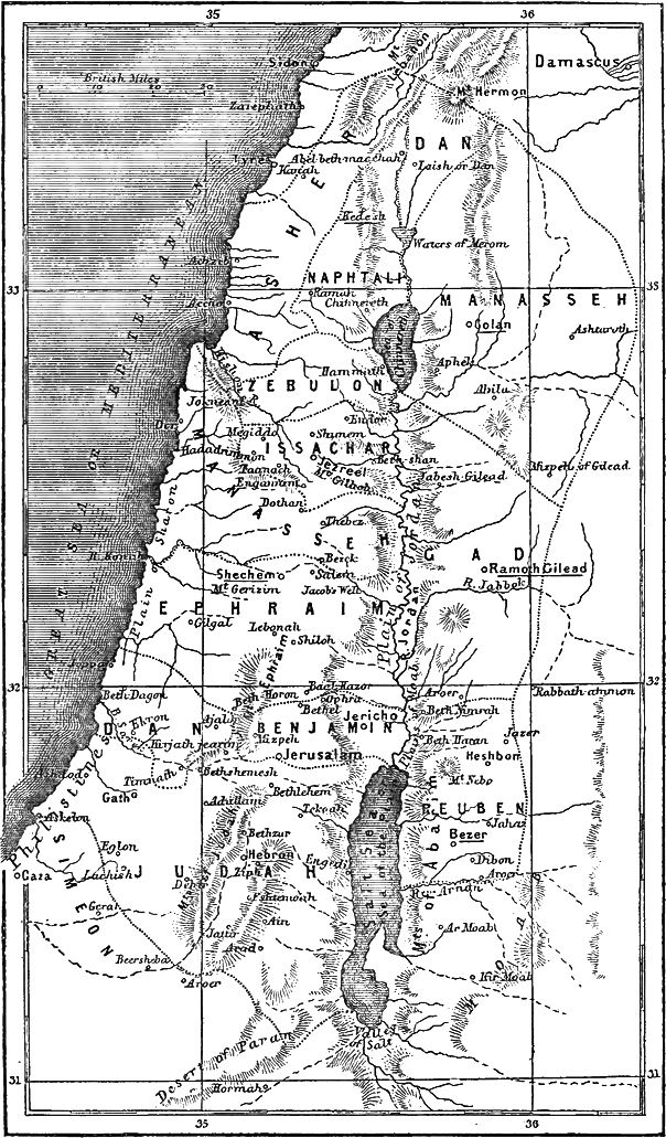 Canaan as Divided among the Tribes
