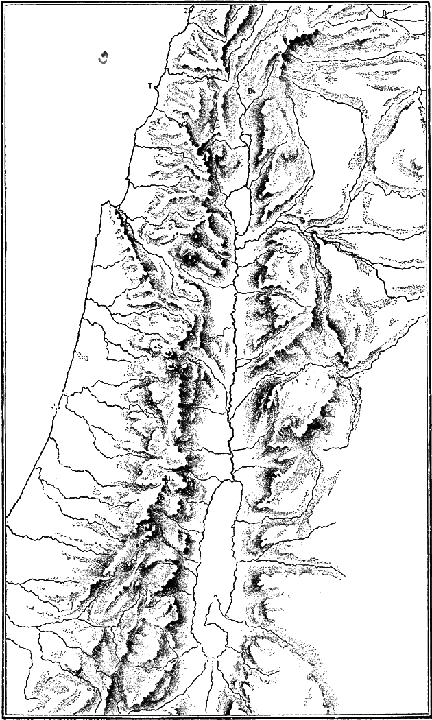 Physical Map of Palestine
