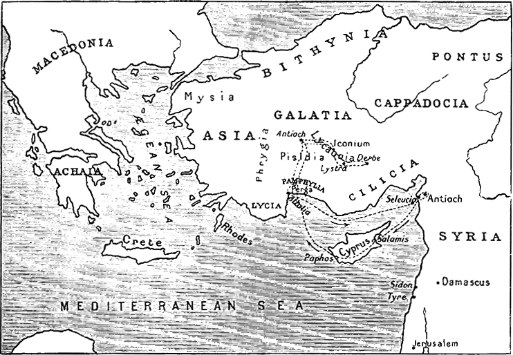 Paul’s First Missionary Journey
