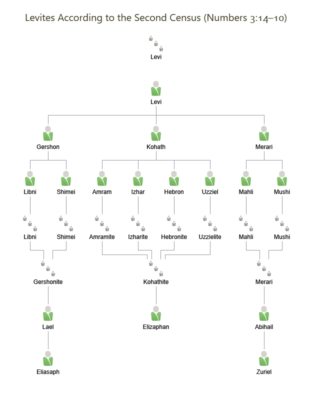 Levites according to the Second Census
