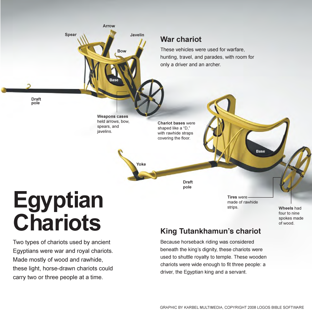 Egyptian Chariots without People
