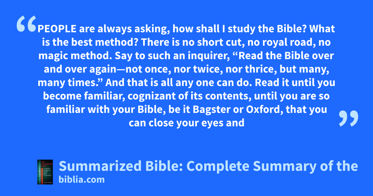 Summarized Bible: Complete Summary of the New Testament (Biblia.com)