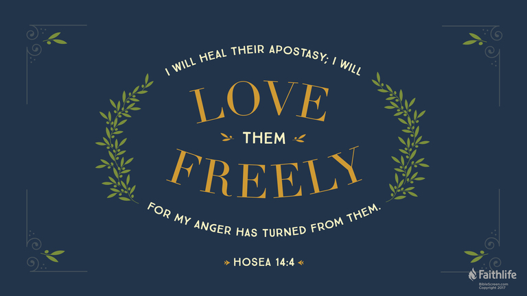 Hosea 14:4